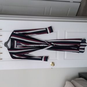 Dynamite stripey long blouse